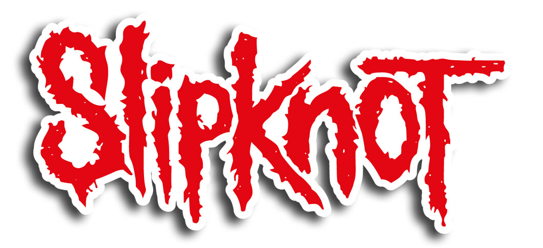 Slipknot Main Logo  Logo Sticker / Vinyl Decal  | 10 Sizes TRACK