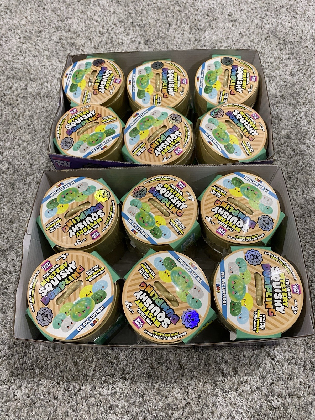 RMS Crazy Fun Mystery Squishy Dumpling Tie Dye Edition Lot of 12 Full Case 🔥