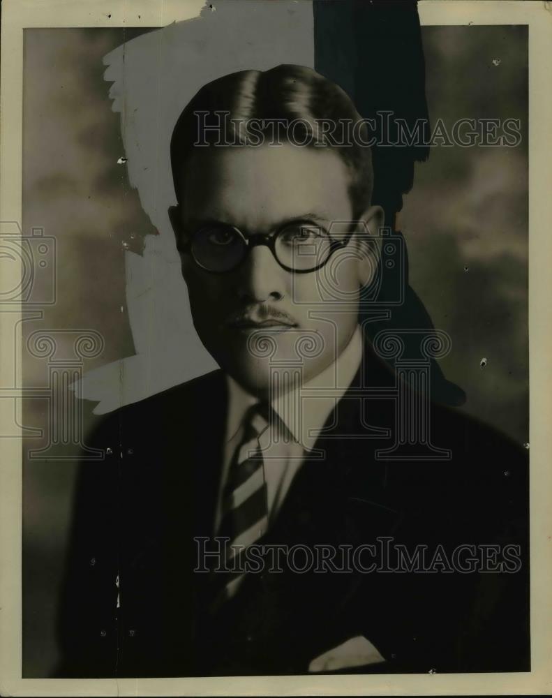 1929 Press Photo Professor Fred D Fagg Jr Managing Director Airlaw Institute 1929 Press Photo Professor Fred D Fagg Jr Managing Director Airlaw Institute