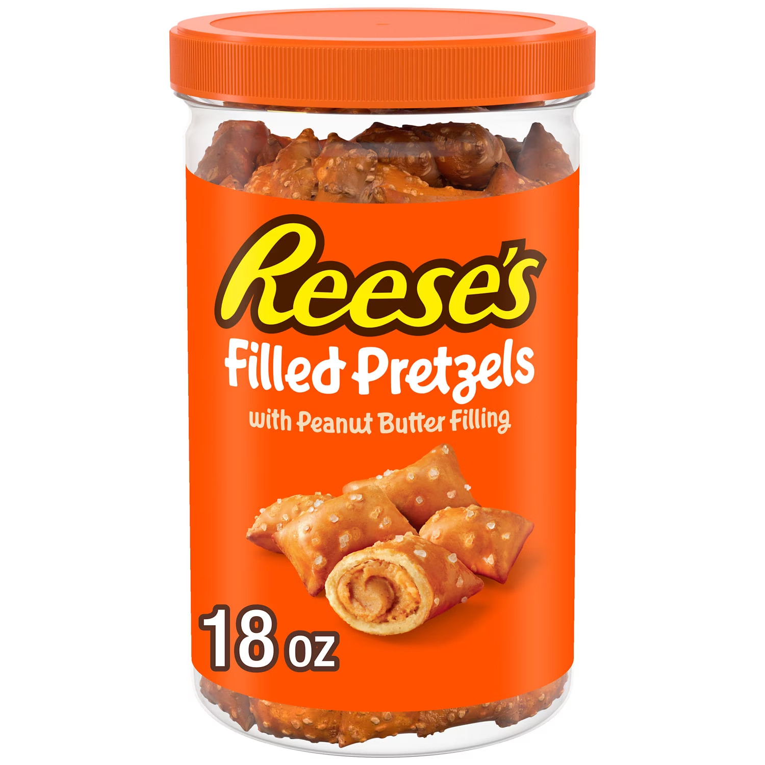 REESE\'S Peanut Butter Filled Pretzels Plastic Jar 18 oz ORIGNAL @@ REESE\'S Peanut Butter Filled Pretzels Plastic Jar 18 oz ORIGNAL @@