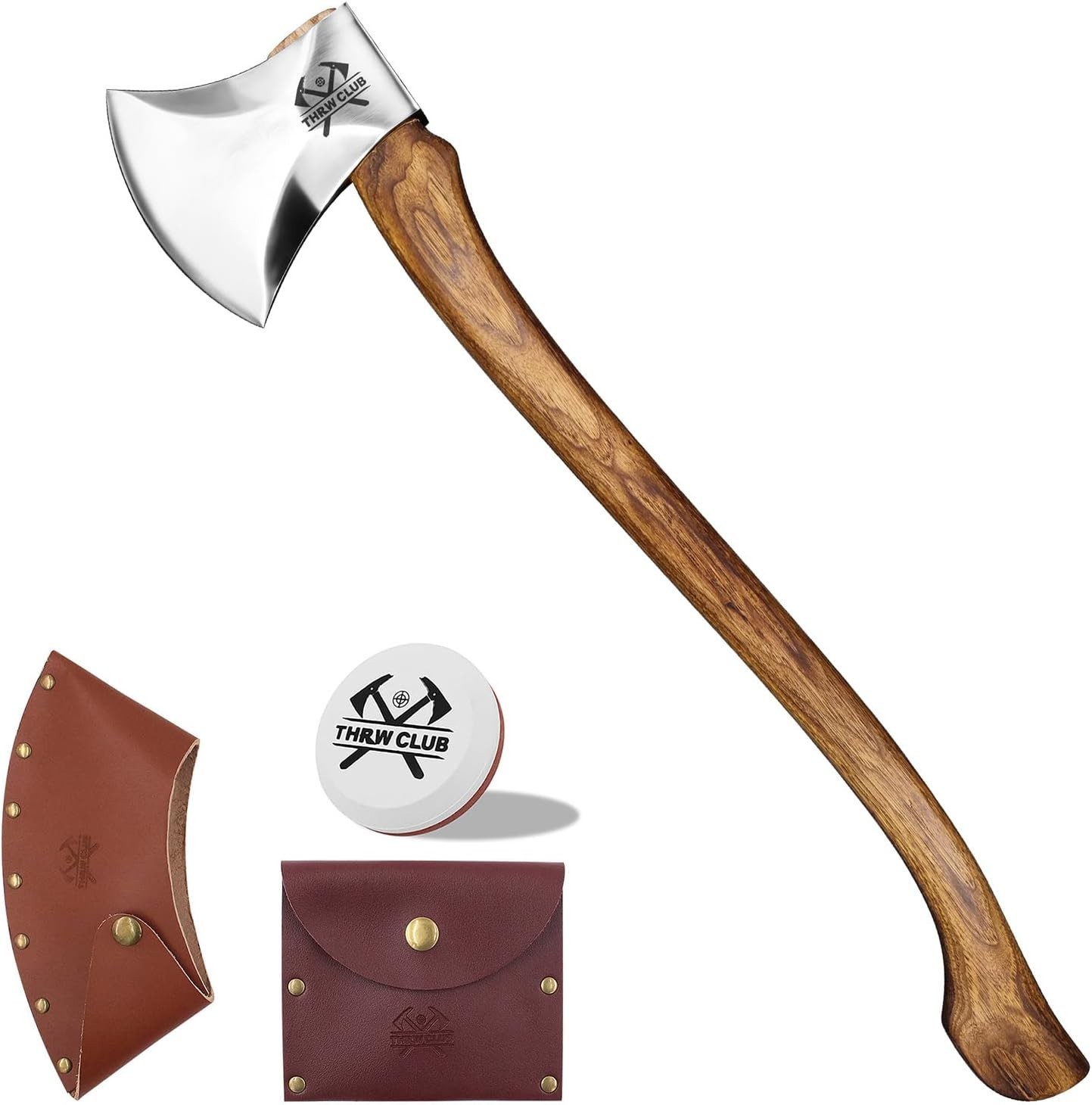 32.6 Inch Professional Wood Splitting Axe, Wood Chopping Axe with Hickory Wood H 32.6 Inch Professional Wood Splitting Axe, Wood Chopping Axe with Hickory Wood H