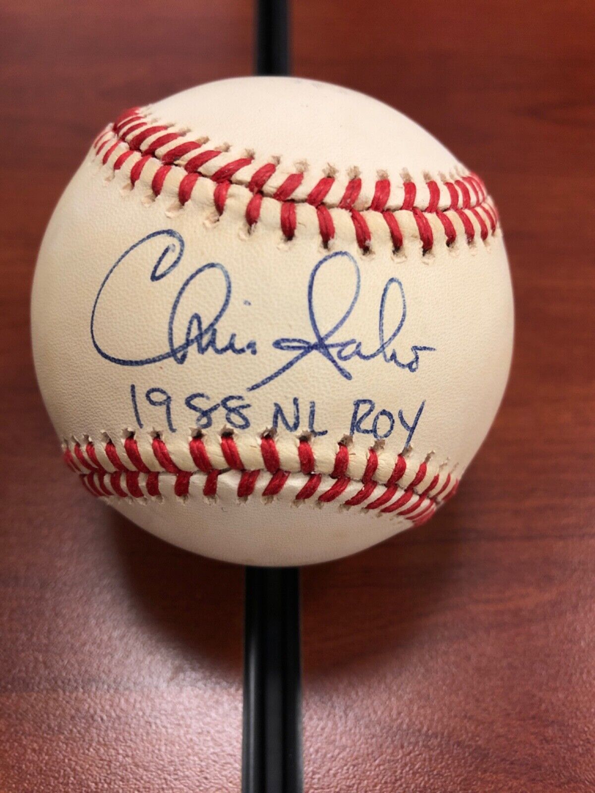 Chris Sabo Autographed Baseball w/1988 NL Roy Inscription & JSA Authenticated