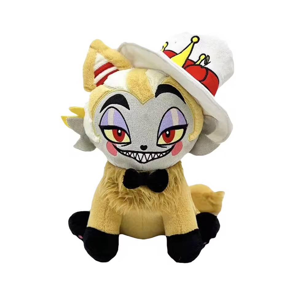 28cm Hazbin Hotel Lucifer Morningstar Meow Plush Toy Anime Stuffed Doll NEW
