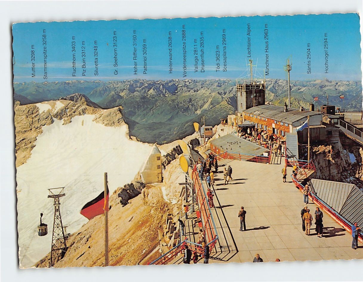 Postcard Zugspitzblatt Münchner Haus & Wetterwarte Zugspitze Germany Postcard Zugspitzblatt Münchner Haus & Wetterwarte Zugspitze Germany