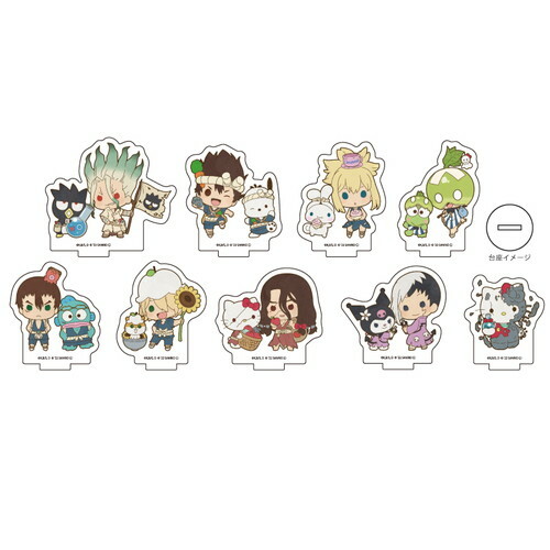 Presale Dr. Stone Sanrio Characters Petit Acrylic Stand Figure Complete 9 Set