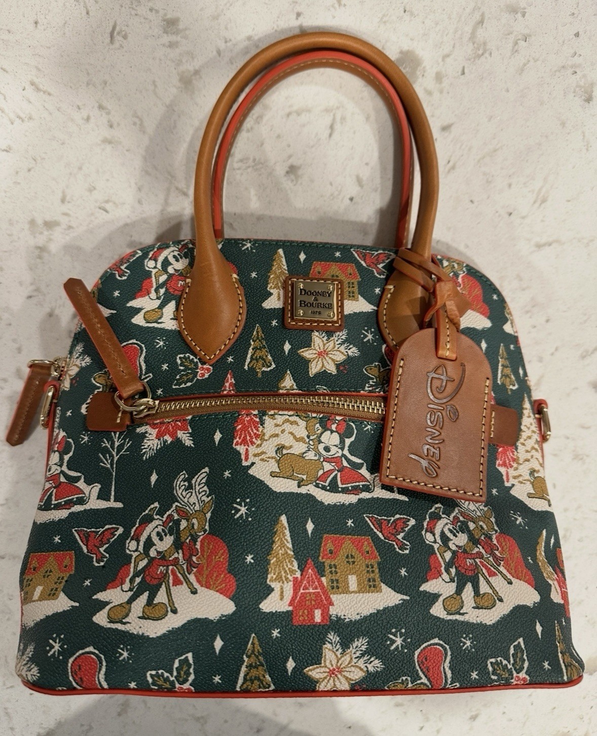 Disney Dooney & Bourke 2022 Christmas Holiday Satchel Bag - NWOT Great Placement