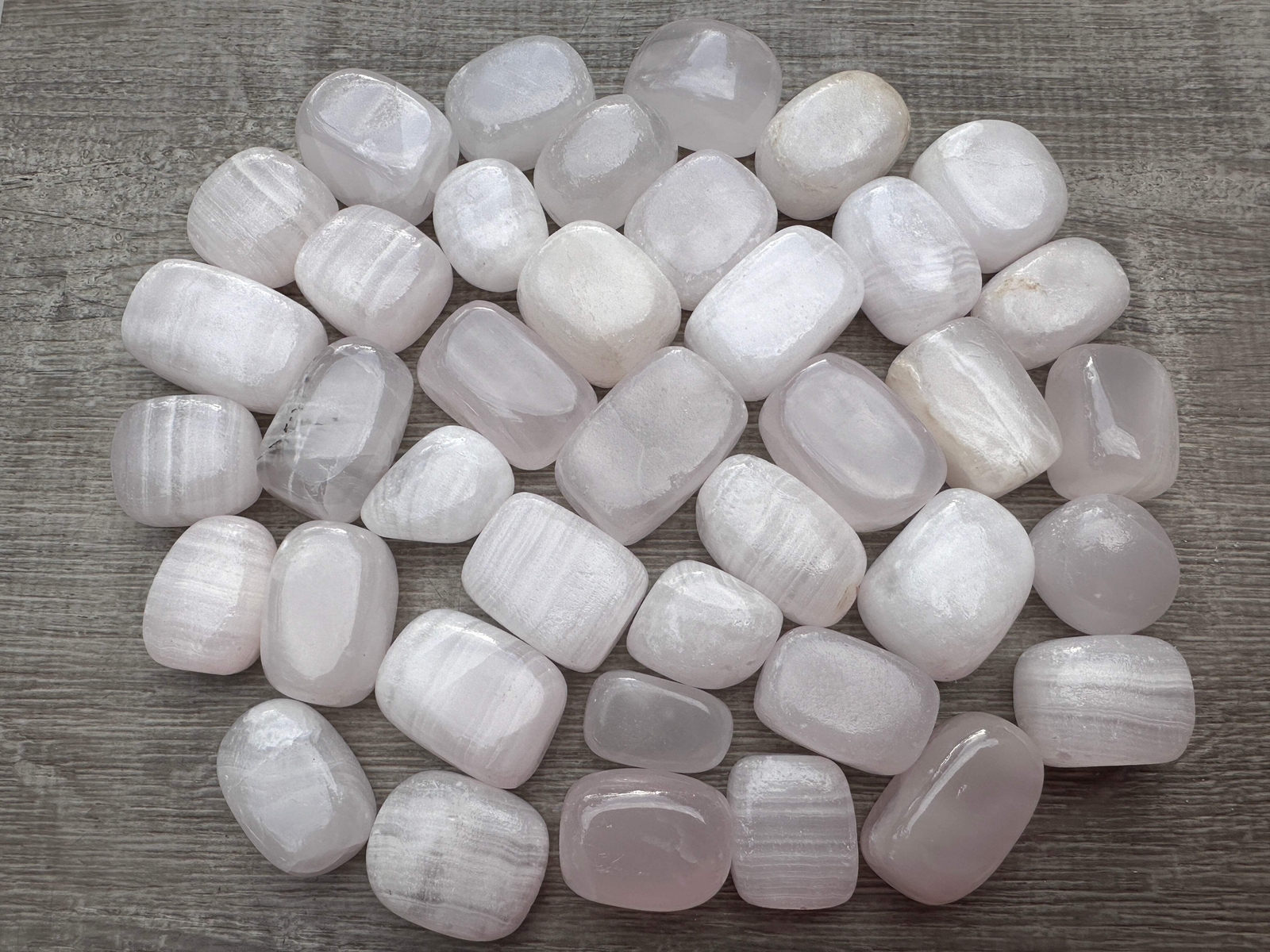 Grade A++ Pink Calcite Tumbled Stones, 0.75