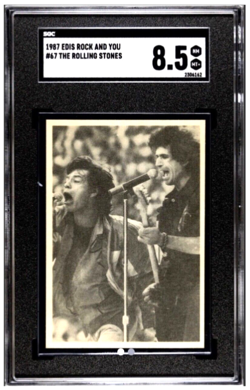 1987 THE ROLLING STONES Trading Card Edis Rock & You #67 SGC 8.5 Pop 1 Highest