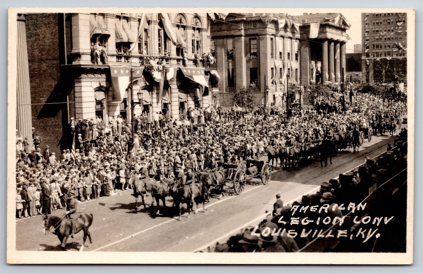 Louisville Kentucky American Legion Convention Parade Real Photo RPPC Louisville Kentucky American Legion Convention Parade Real Photo RPPC