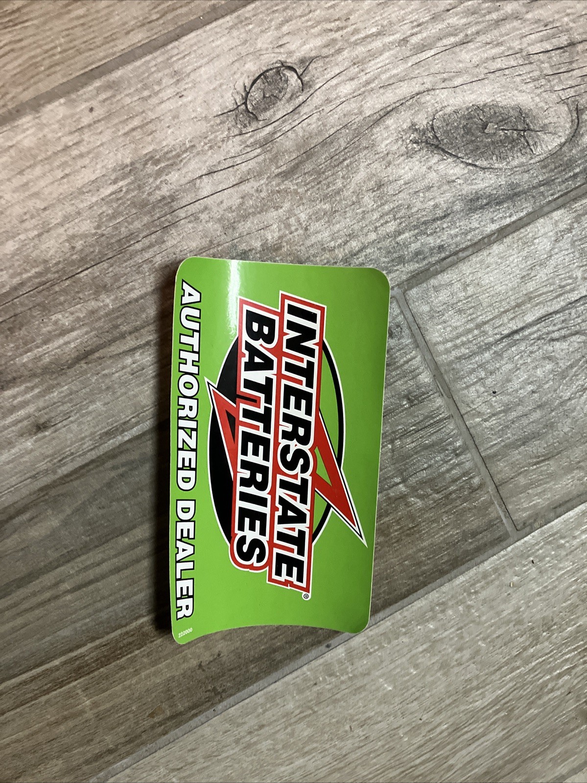 Vintage Interstate Batteries Authorized Dealer Green Decal Bumper Sticker Racing Vintage Interstate Batteries Authorized Dealer Green Decal Bumper Sticker Racing