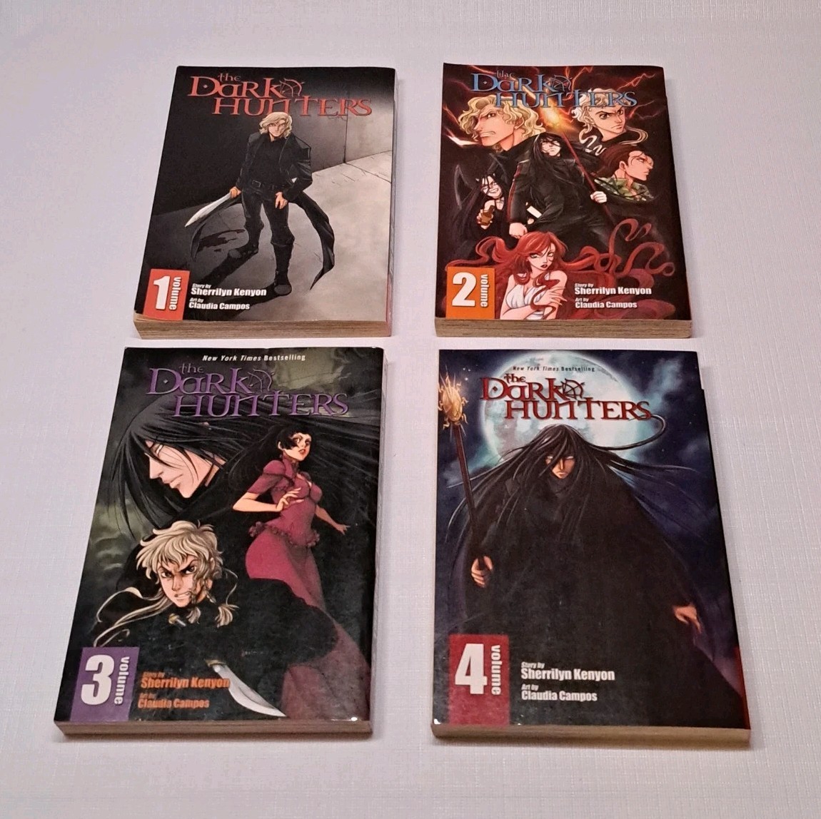 The Dark Hunters Vol 1-4 Manga Graphic Novels by Sherrilyn Kenyon 2010 1st ED. The Dark Hunters Vol 1-4 Manga Graphic Novels by Sherrilyn Kenyon 2010 1st ED.