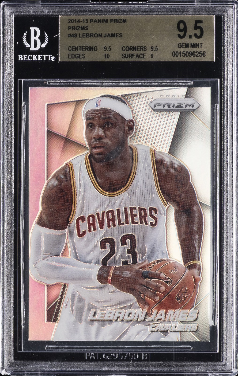 2014-15 PANINI PRIZM PRIZMS #48 LEBRON JAMES BGS 9.5