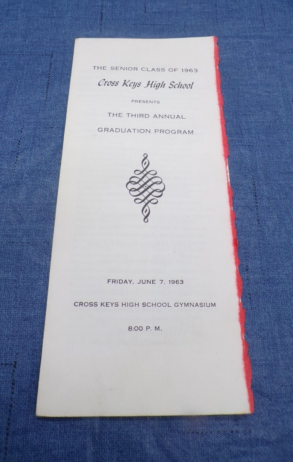 Senior Class of 1963 Cross Keys High School Atlanta GA Grad Program Pamphlet