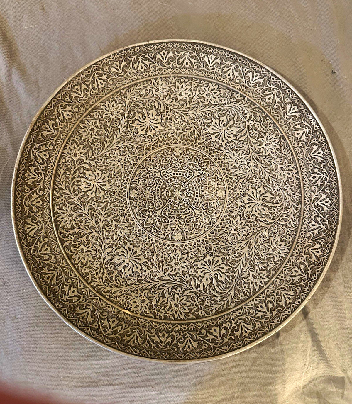 Antique c1890 WS&S Wilhelm Schiller & Sohn Bohemian Majolica 12” Charger