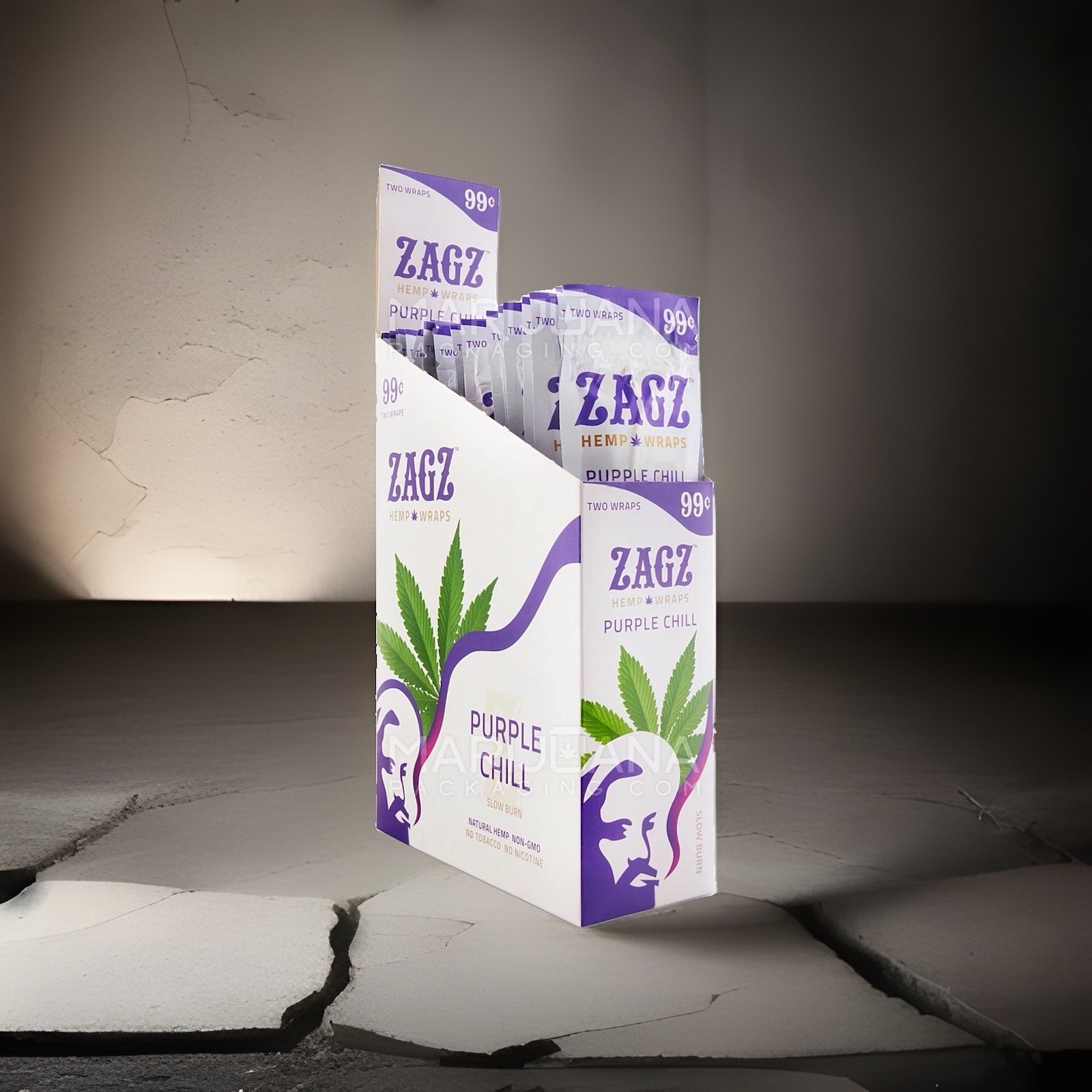 ZAGZ Rolling Paper Organic Wrap Purple Chill Full Box 25 PACK Karma 50 Wraps ZAGZ Rolling Paper Organic Wrap Purple Chill Full Box 25 PACK Karma 50 Wraps