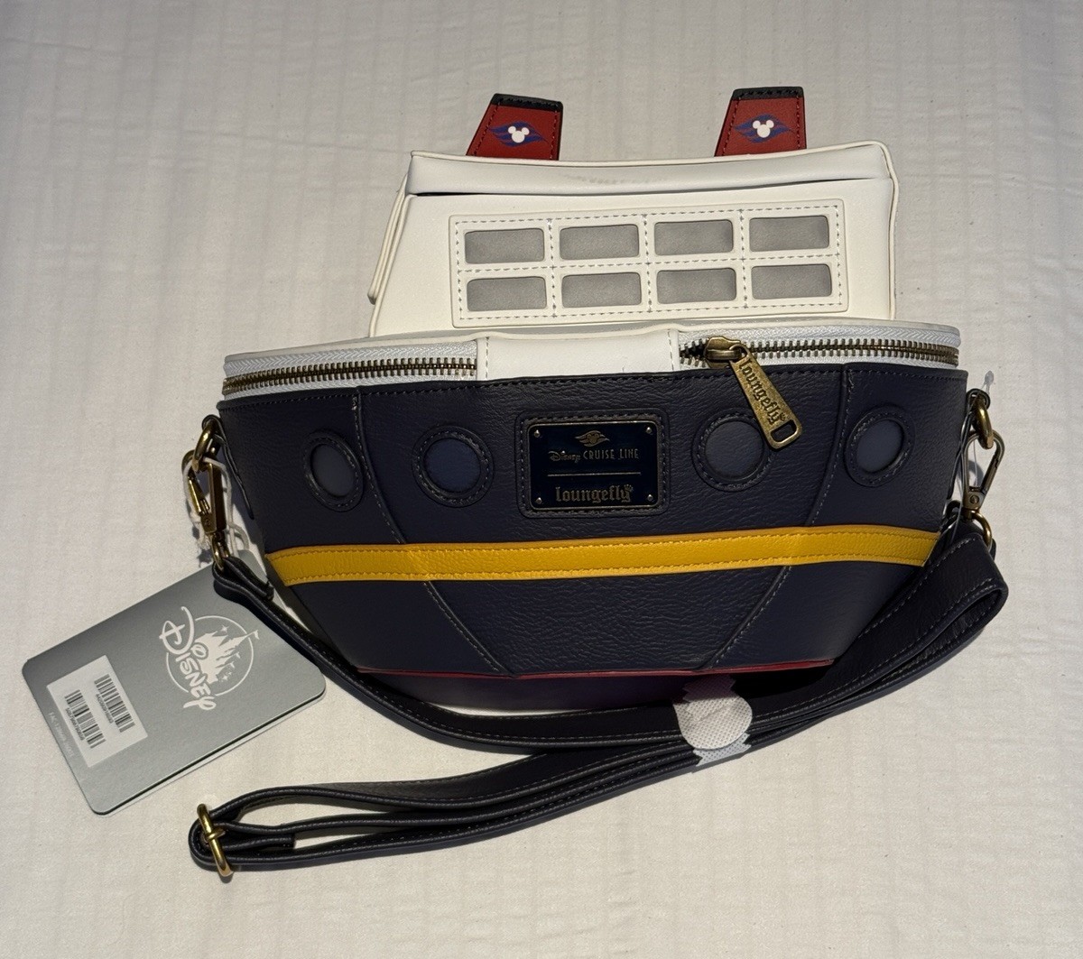 Disney Cruise Line DCL Loungefly Ship Purse Bag Lined 2026 Brand New Disney Cruise Line DCL Loungefly Ship Purse Bag Lined 2026 Brand New