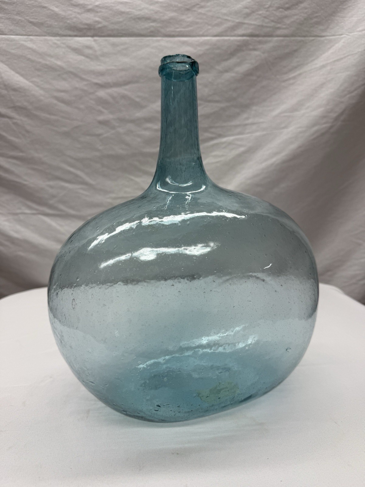 Antique Ice Blue Kidney Style Demijohn Bottle - Lyndeborogh, New Hampshire Antique Ice Blue Kidney Style Demijohn Bottle - Lyndeborogh, New Hampshire
