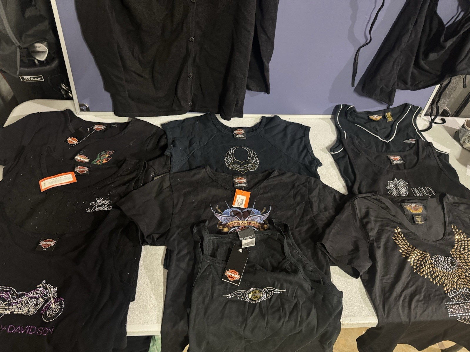 Harley-Davidson Women's Clothing Lot of 20 shirts. 12 Are NWT. Med/Large