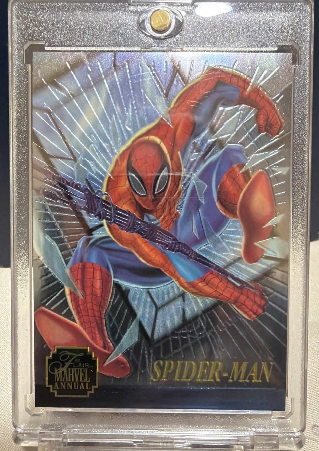 1995 Flair Marvel Annual #1 Spider-Man CHromium NM+ 1995 Flair Marvel Annual #1 Spider-Man CHromium NM+