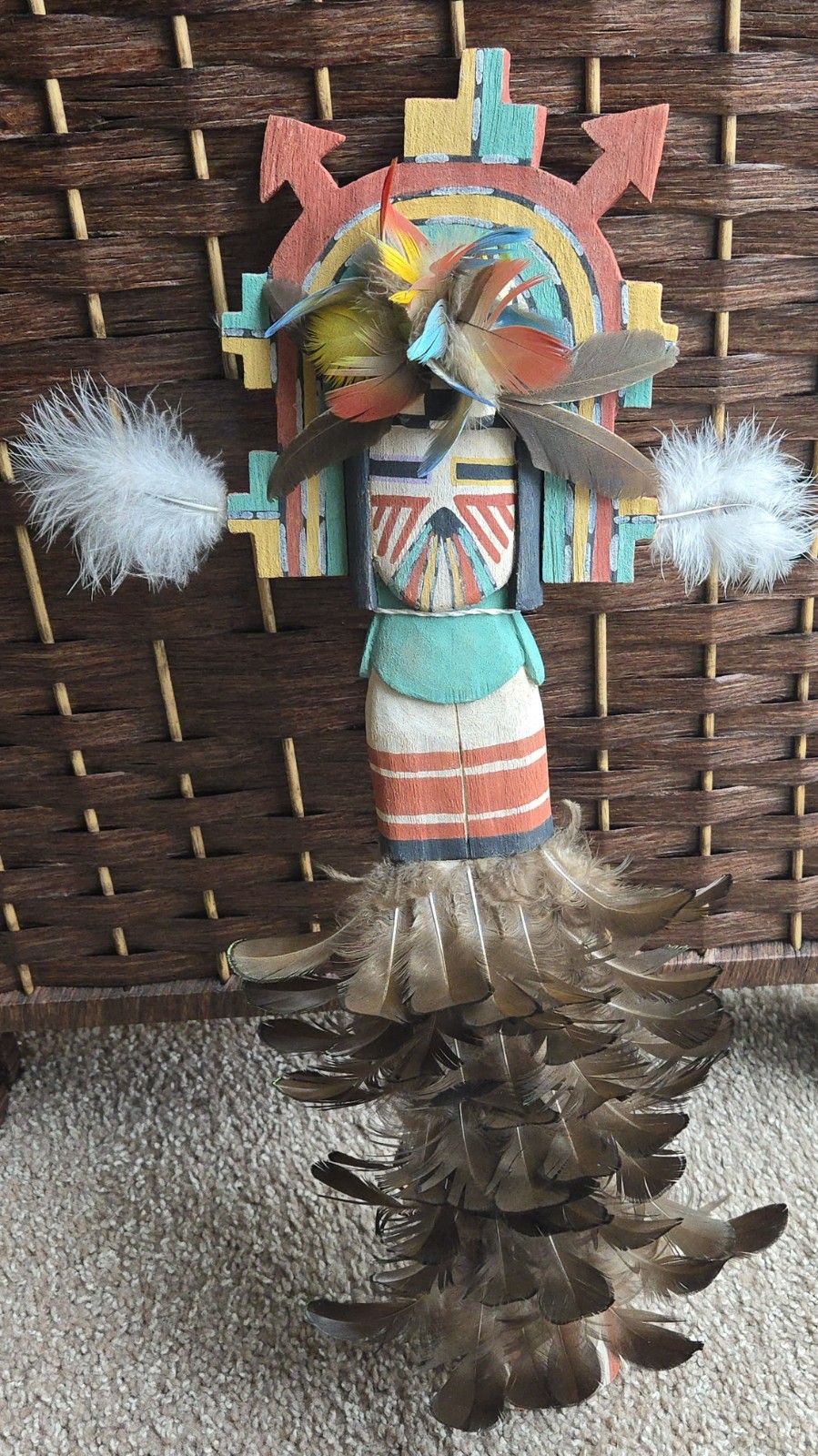 Signed T. Huma Hopi Tewa Kachina Katsina Doll 20