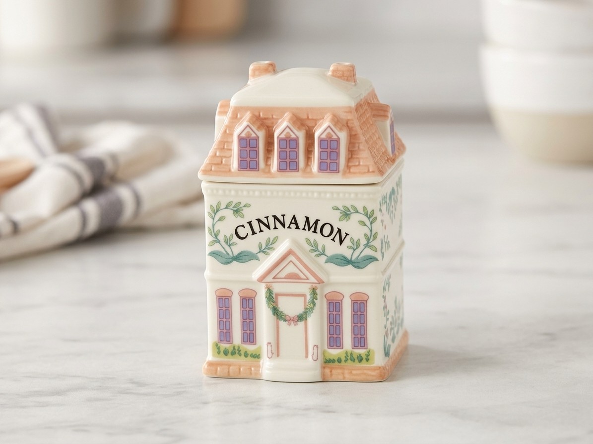 Lenox Spice Village Cinnamon Spice Jar 3\ Lenox Spice Village Cinnamon Spice Jar 3\
