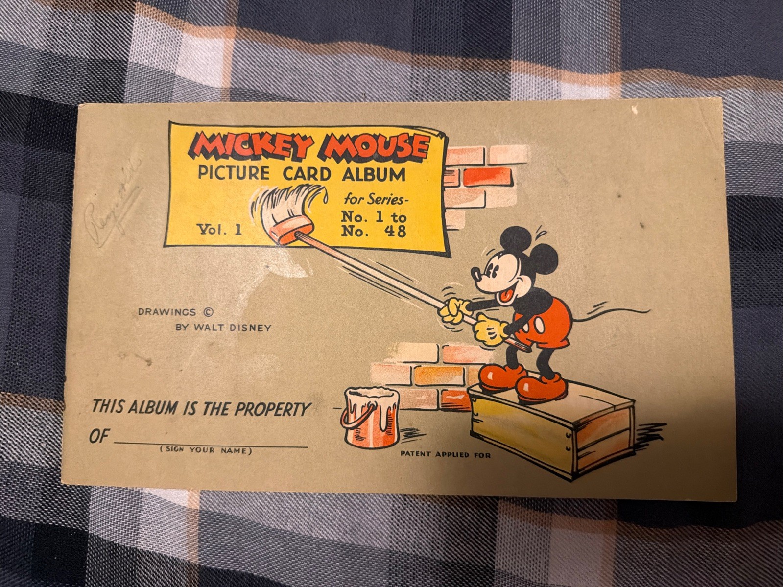 Mickey Mouse Picture Card Album Volume 1 (Walt Disney, 1935) FOR SERIES 1 to 48 Mickey Mouse Picture Card Album Volume 1 (Walt Disney, 1935) FOR SERIES 1 to 48