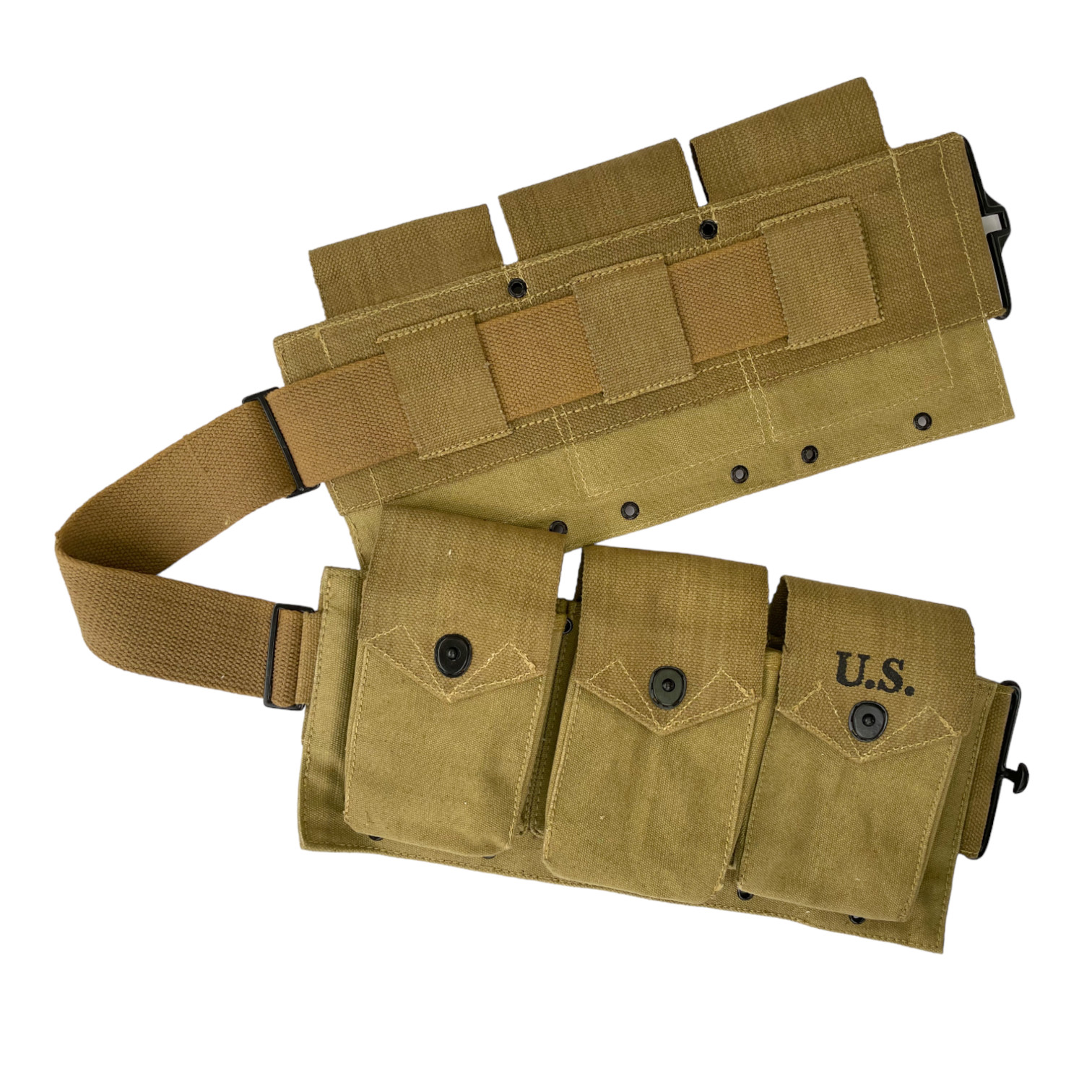 U.S. Browning 1918A2 BAR Magazine Belt by Boyt Dated Six Pocket U.S. Browning 1918A2 BAR Magazine Belt by Boyt Dated Six Pocket