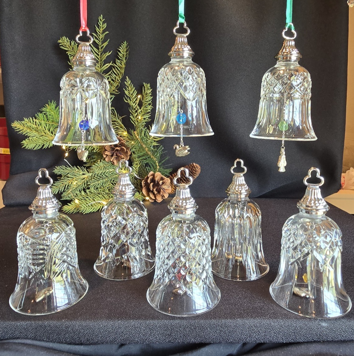 Waterford Crystal 12 Days of Christmas Bell Ornaments 8 bells 1 2 3 4 5 6 7 8 Waterford Crystal 12 Days of Christmas Bell Ornaments 8 bells 1 2 3 4 5 6 7 8