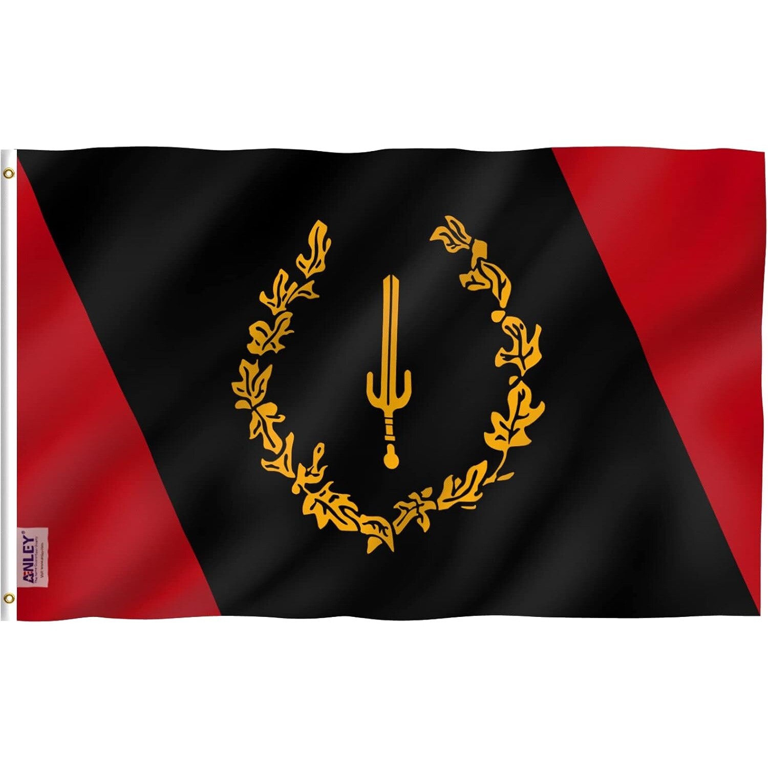 Anley 3x5 Ft Black American Heritage Flag - Black History Month Flags