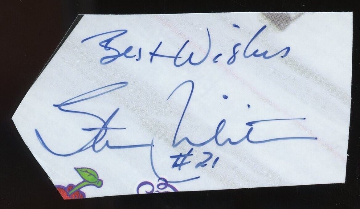 Stan Mikita d2018 signed autograph auto 2x4 cut BC Beckett Certified BAS