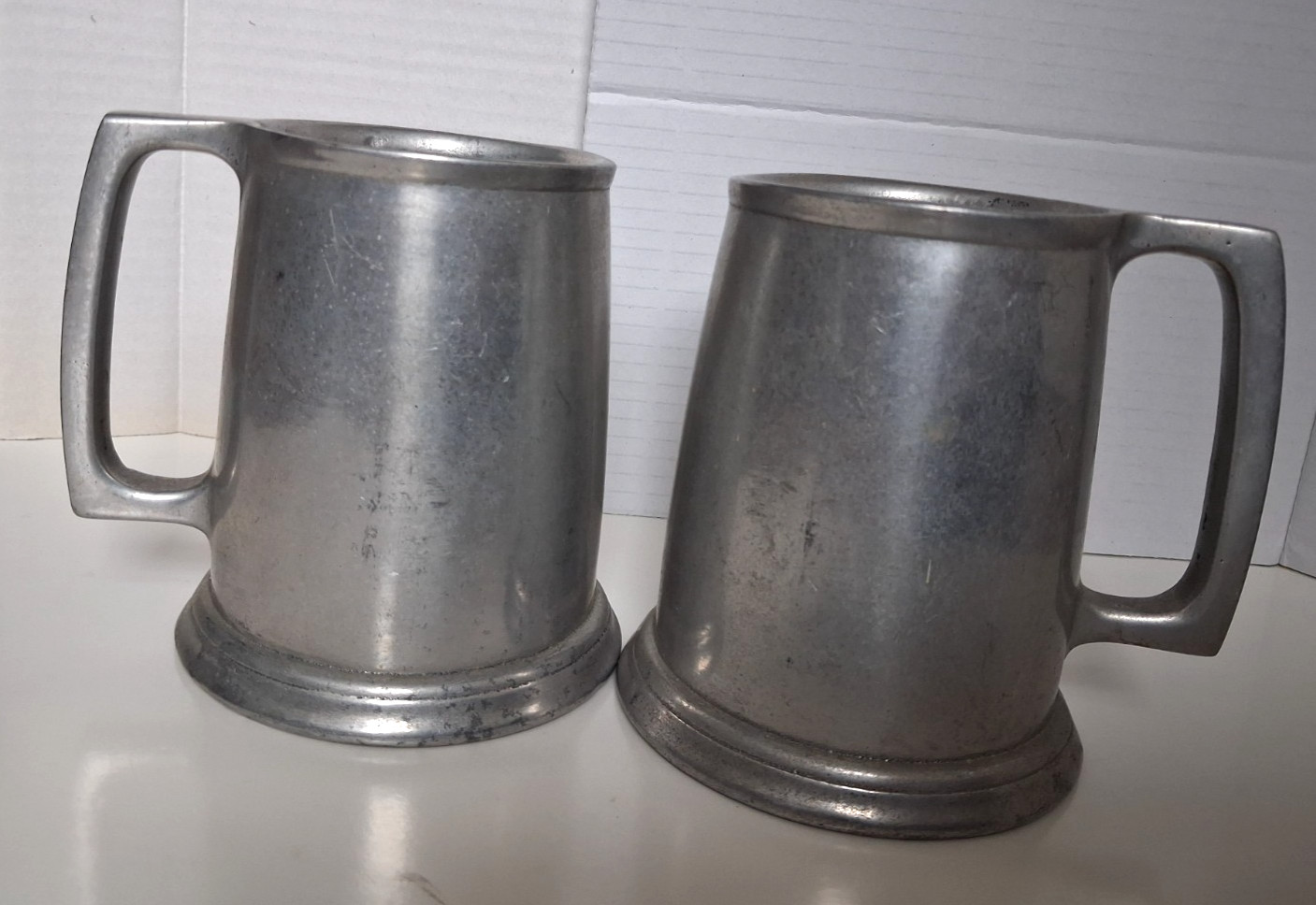 Two CARSON CASTING Co. Freeport PA statesmetal Mugs Steins ~ Vintage pair