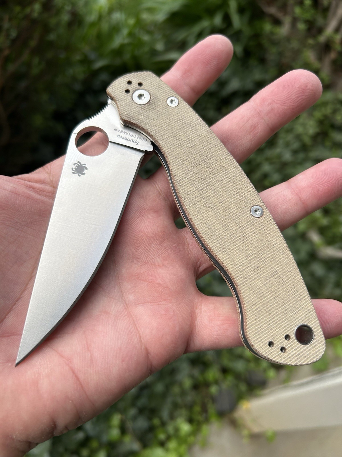Spyderco CRUCARTA Military 2 Micarta Cruwear Blade Knife Brand New In Box