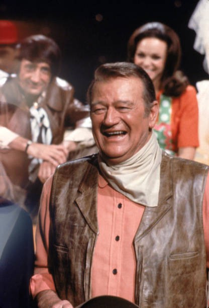 Actor John Wayne dressed as a cowboy circa 1960\'s Historic Old Photo 1 Actor John Wayne dressed as a cowboy circa 1960\'s Historic Old Photo 1