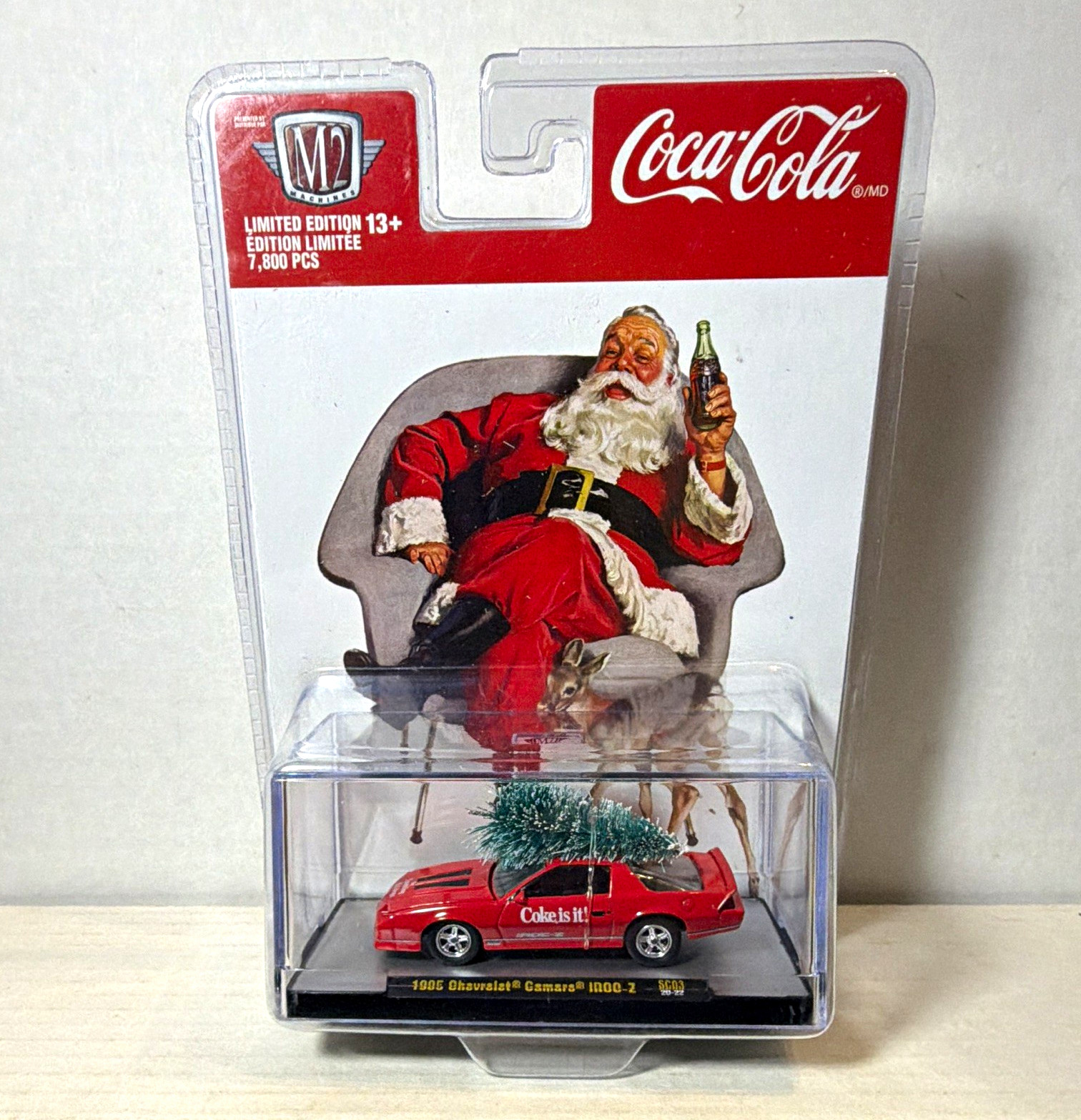 Coca-Cola M2 Machines 1985 Chevrolet Camaro IROC-Z Diecast Repro Red/Green Coca-Cola M2 Machines 1985 Chevrolet Camaro IROC-Z Diecast Repro Red/Green