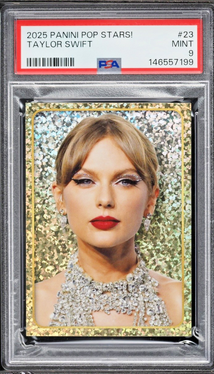 2025 PANINI POP STARS #23 TAYLOR SWIFT PSA 9 2025 PANINI POP STARS #23 TAYLOR SWIFT PSA 9