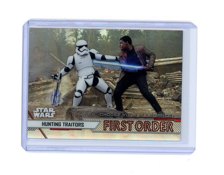 Topps Chrome STAR WARS REFRACTOR SP HUNTING TRAITORS First Order FINN Topps Chrome STAR WARS REFRACTOR SP HUNTING TRAITORS First Order FINN