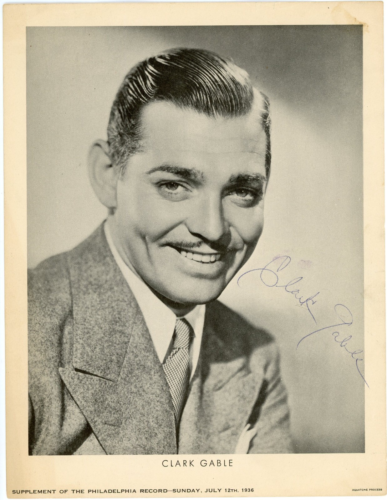 Clark Gable ~ Signed Autographed Vintage 1930's Photo King of Hollywood~ JSA LOA Clark Gable ~ Signed Autographed Vintage 1930's Photo King of Hollywood~ JSA LOA