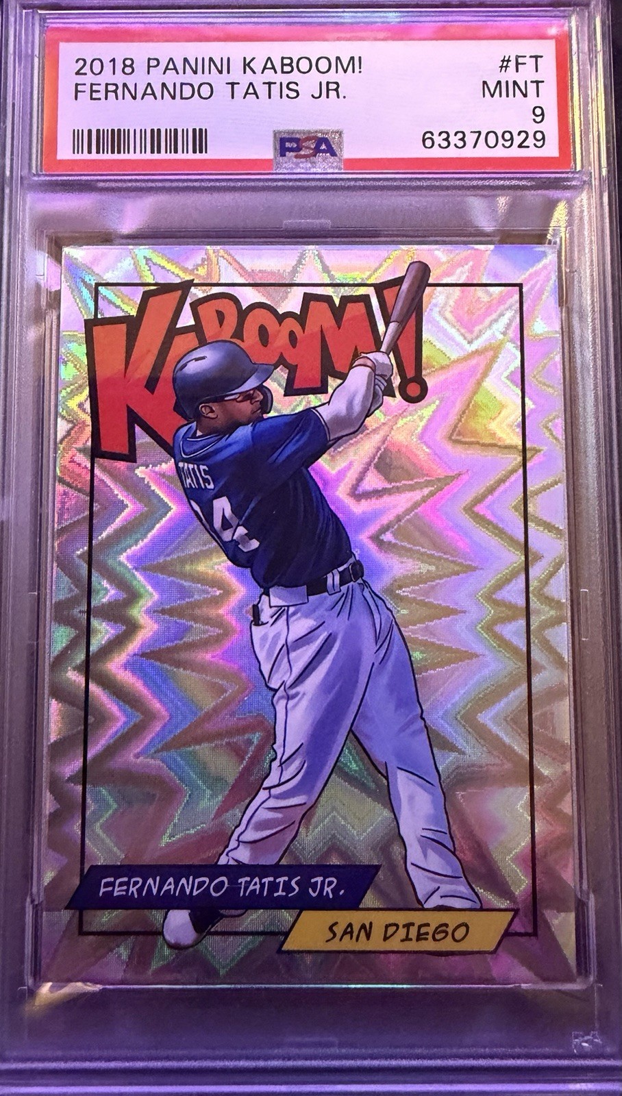 2018 PANINI KABOOM #FT FERNANDO TATIS JR. PSA 9 2018 PANINI KABOOM #FT FERNANDO TATIS JR. PSA 9