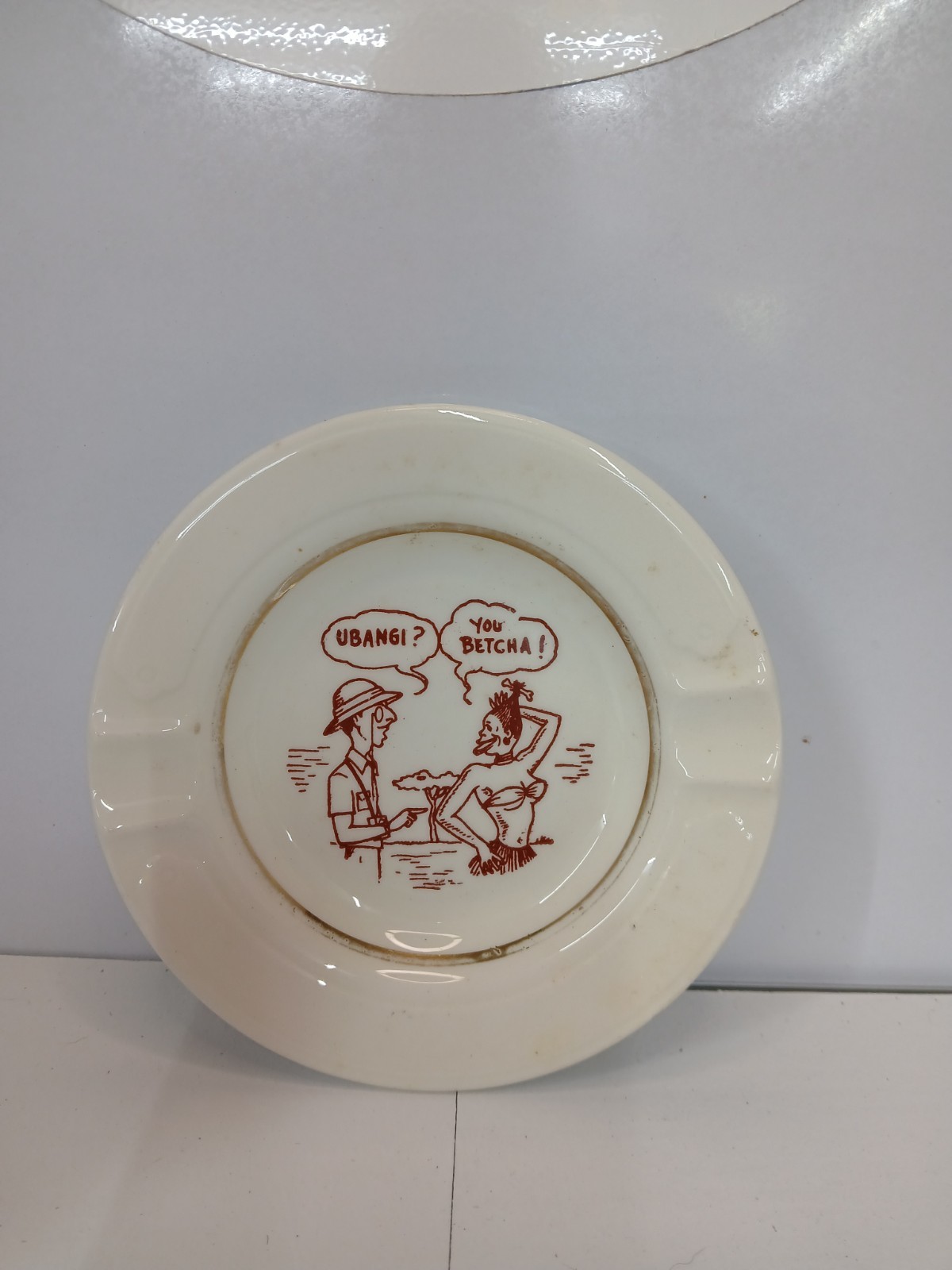 Mid Century Vintage Novelty Ashtray Safari 