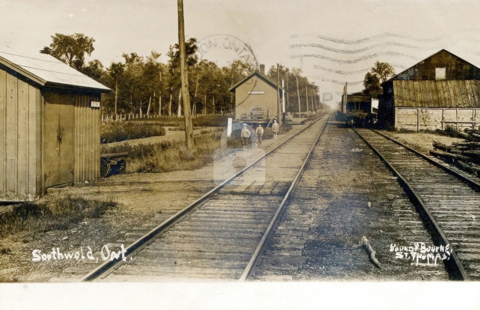 Southwold ON Ontario Canada Train Station 1910 RPPC Photo Postcard COPY Southwold ON Ontario Canada Train Station 1910 RPPC Photo Postcard COPY
