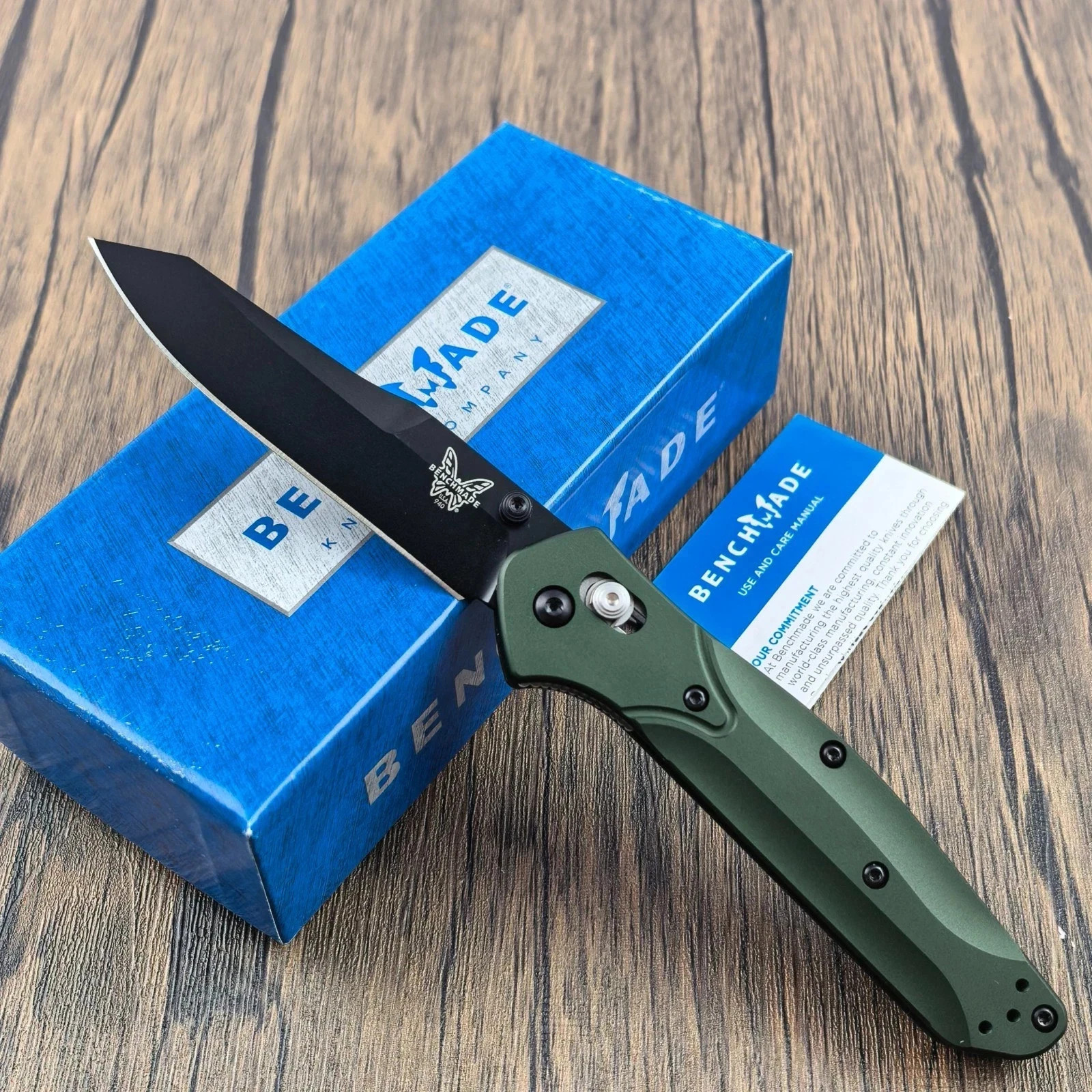 NEW Benchmade 940BK Osborne AXIS Lock Knife Green (3.4\