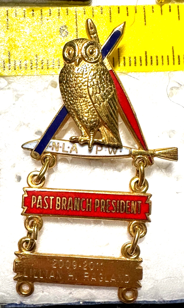 Vintage 2009-11 National League of American Pen Women (NLAPW) 14kt GF Brooch Pin Vintage 2009-11 National League of American Pen Women (NLAPW) 14kt GF Brooch Pin