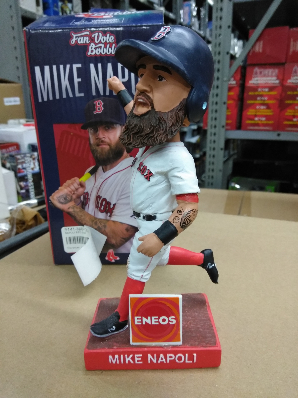 Mike Napoli Boston Red Sox Bobblehead Mike Napoli Boston Red Sox Bobblehead
