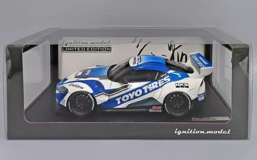 Ignition Model 1/18 PANDEM Supra A90 White Blue Diecast Car Model IG2763 Used