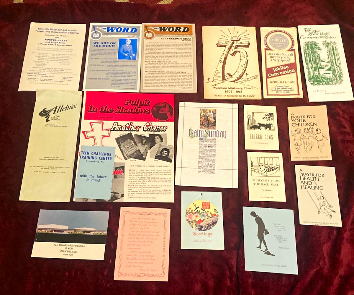 Lot of Vintage Christian Church Paper Ephemera & Brochures, Palm Sunday + More Lot of Vintage Christian Church Paper Ephemera & Brochures, Palm Sunday + More