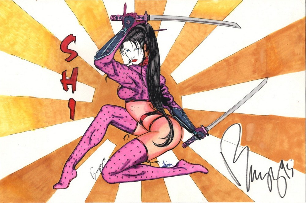 SHI Print Signed & Dated by BUZZ 1995 at KING CON, Albany, NY on April 23, 1995 SHI Print Signed & Dated by BUZZ 1995 at KING CON, Albany, NY on April 23, 1995