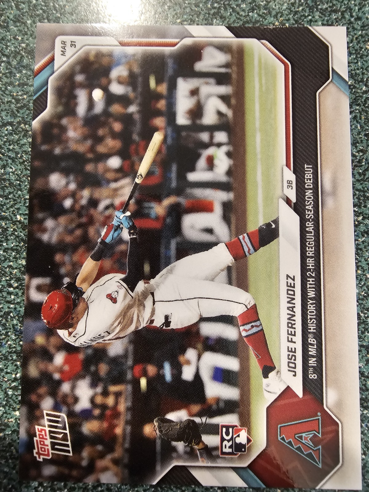 2026 Topps Now MLB #36 Jose Fernandez RC Arizona Diamondbacks 2026 Topps Now MLB #36 Jose Fernandez RC Arizona Diamondbacks