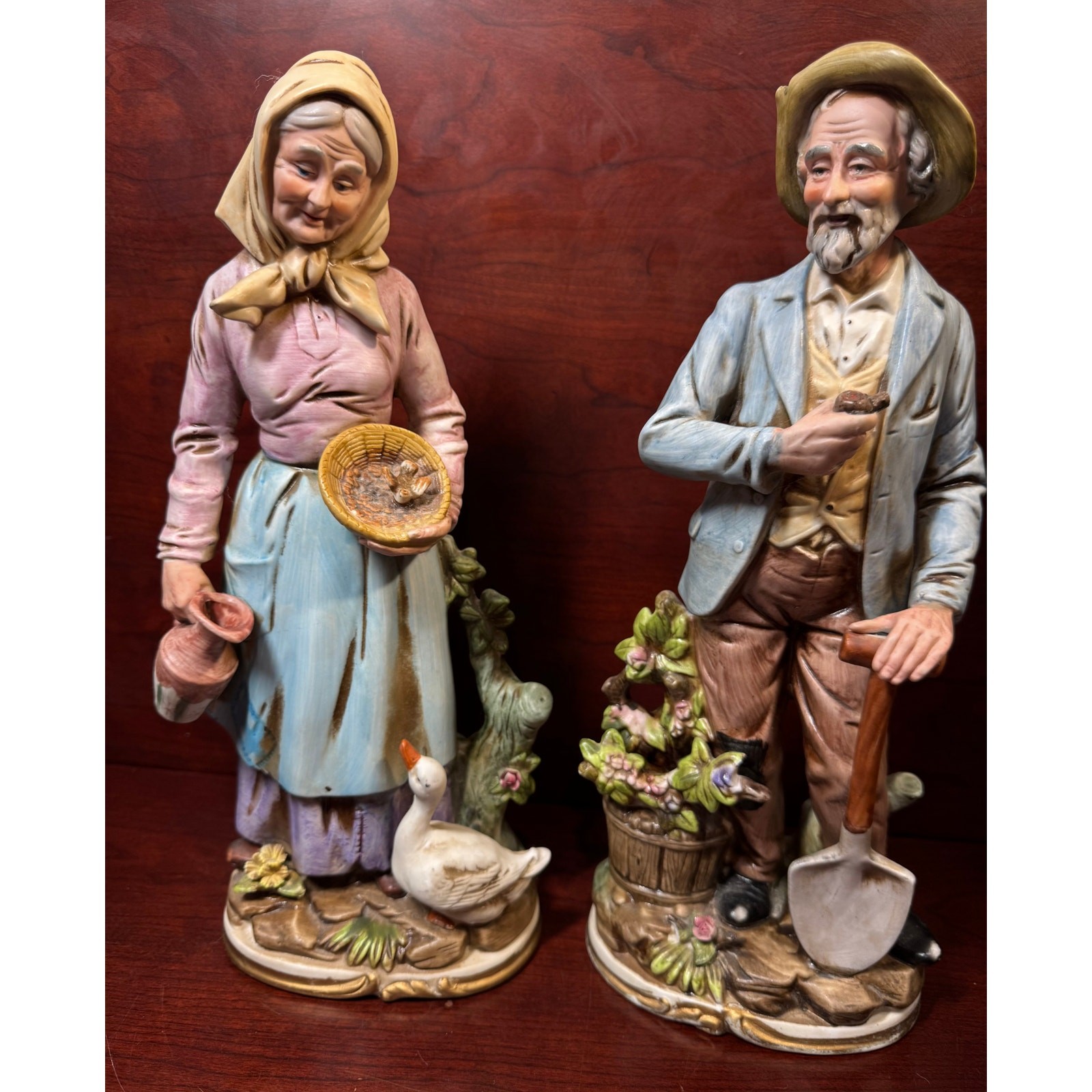 Vtg Homco Old Couple Grandpa & Grandma Figurines Japan 13 Vtg Homco Old Couple Grandpa & Grandma Figurines Japan 13