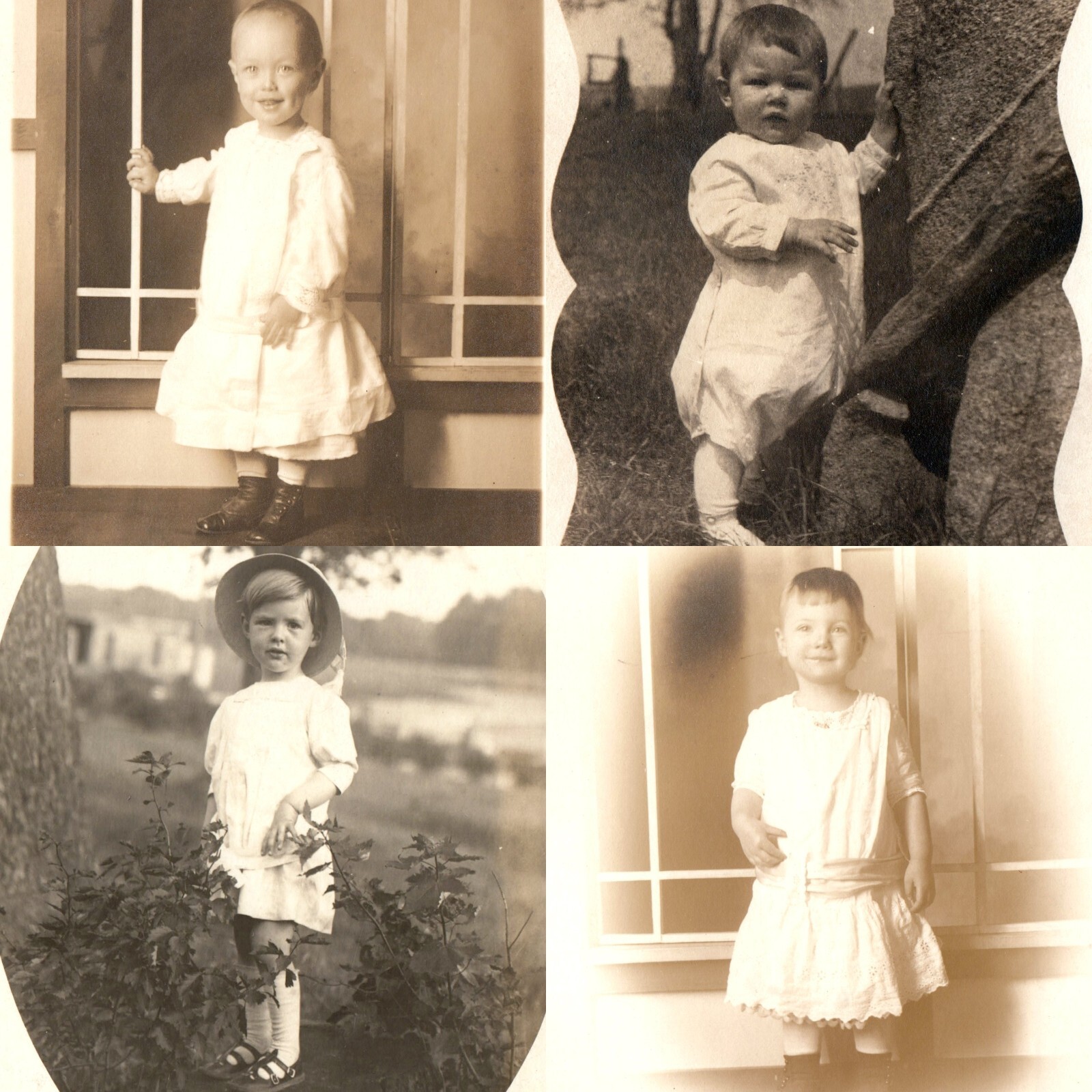 x4 LOT c1910s Toddler Children Outdoor RPPC Antique Studio Fashion Dress Photo x4 LOT c1910s Toddler Children Outdoor RPPC Antique Studio Fashion Dress Photo