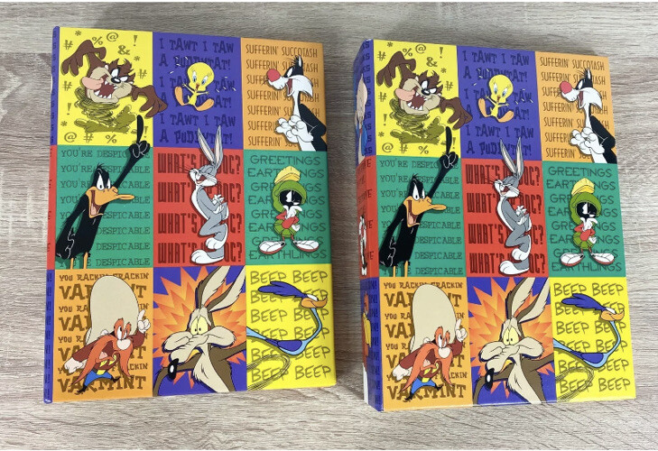 Vintage Warner Bros 1997 Photo Album Holson Lot Of (2) Bugs Bunny,Taz And More